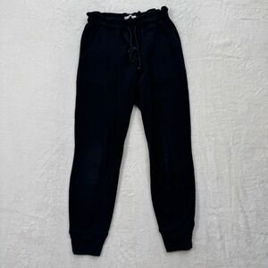 Abercrombie & Fitch Sweatpants Womens Small Black Paperbag Jogger Patch Pocket